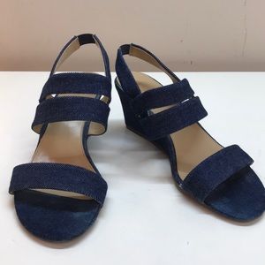 Talbots Denim Sandals Size 8.5